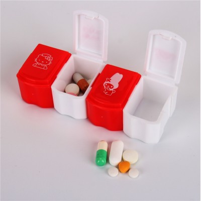 4 Compartments Portable Pill Boxes Medicine Organizer Pocket Mini Travel Tablet Case Container Pill Storage Box