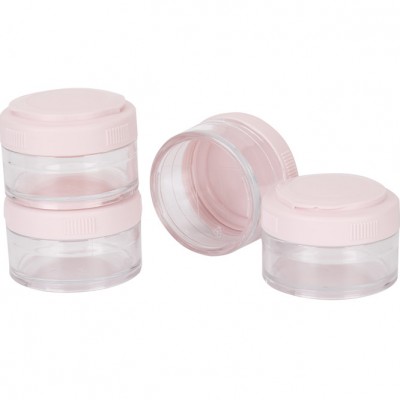 Pink Pill Box 4 Equal Height Bottles Pill Organizer Box