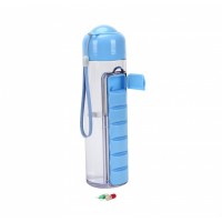 water bottle with pill box plastic drinking bottles