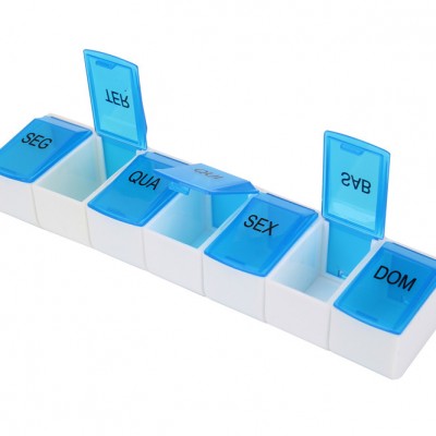 7 Day Tablet Pill Box Holder Weekly Medicine Storage Organizer Container 7 Grid  Plastic Pill Reminder