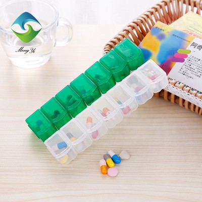 Portable 7 Day Pill Box Week Pill Containers Weekly Plastic Pill Holder Travel Use Medicine Container Tablet Storage Case